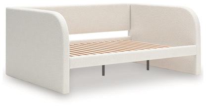 Arloster Tan/White Full Upholstered Day Bed - PCB1566B10