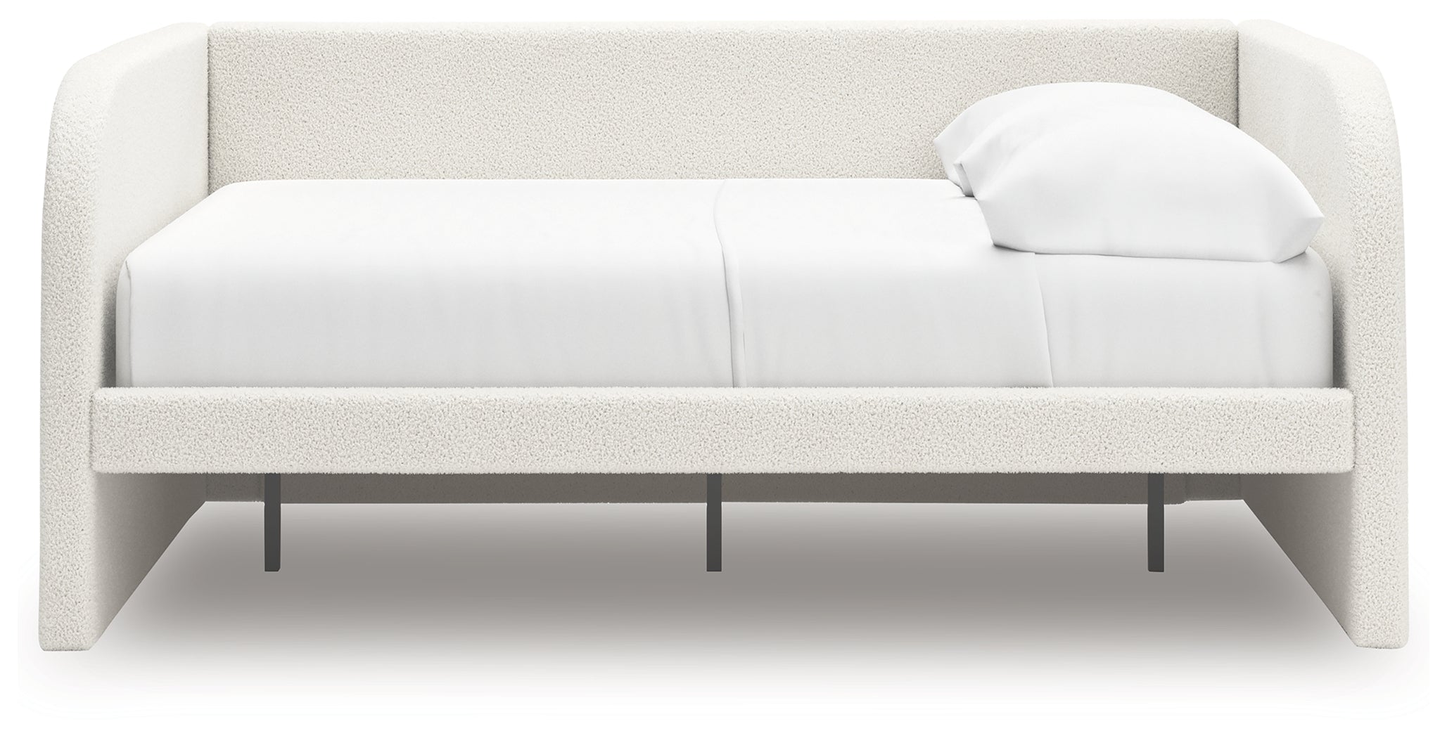 Arloster Tan/White Full Upholstered Day Bed - PCB1566B10