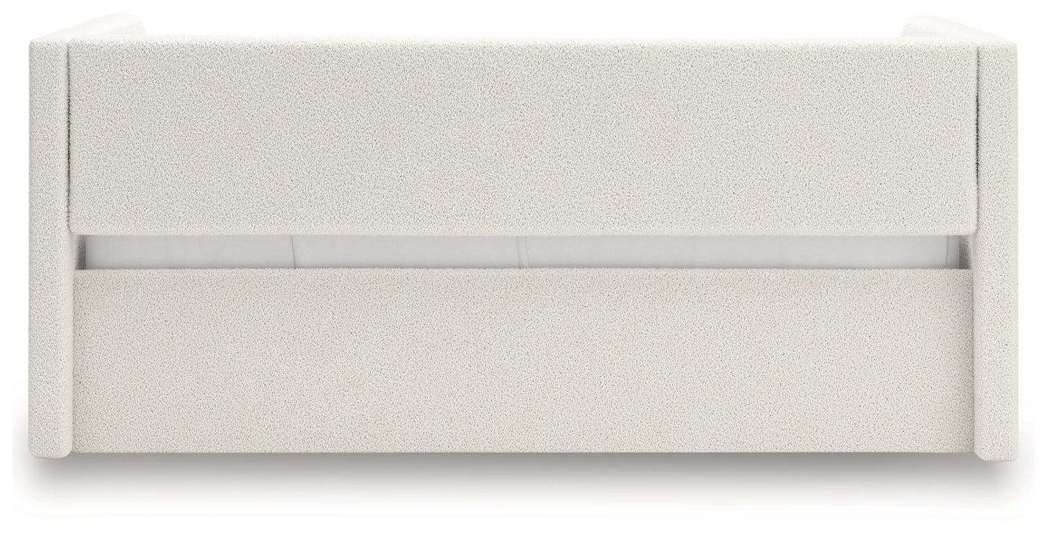 Arloster Tan/White Full Upholstered Day Bed - PCB1566B10