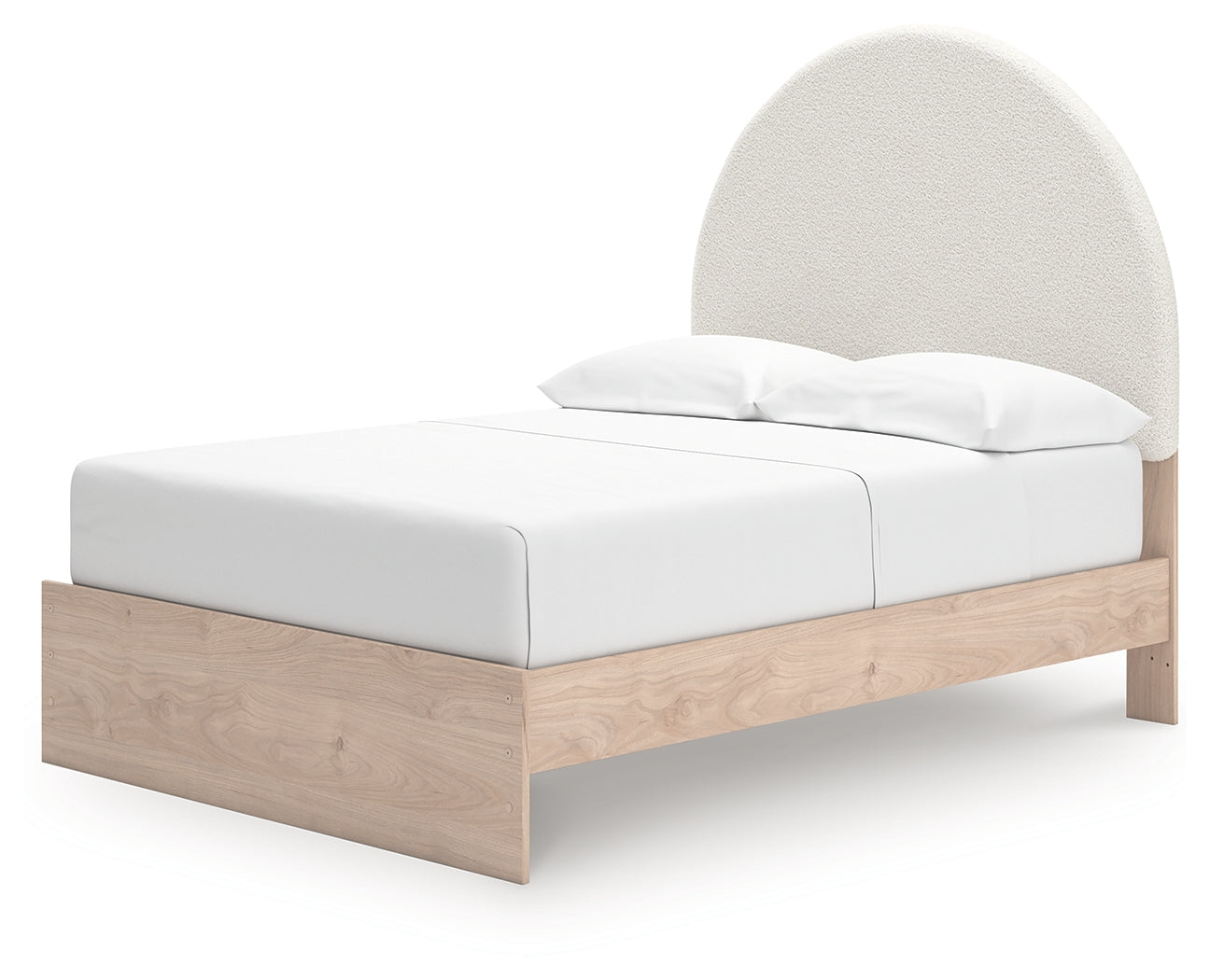 Arloster Tan/White Full Upholstered Panel Bed - PCB1566B3