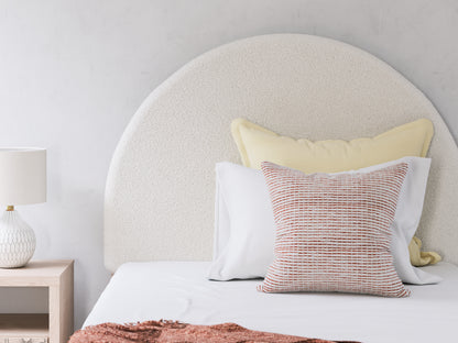 Arloster Tan/White Full Upholstered Panel Bed - PCB1566B3