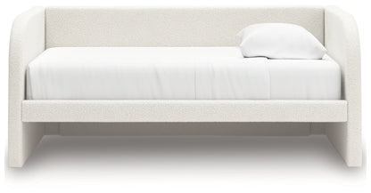 Arloster Twin Upholstered Day Bed, Dresser and Mirror - PCB1566B14