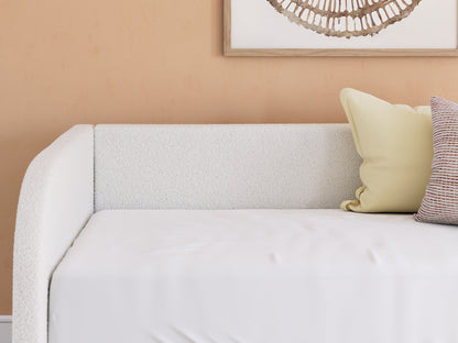 Arloster Twin Upholstered Day Bed, Dresser and Mirror - PCB1566B14