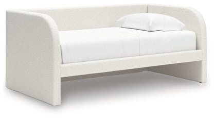 Arloster Twin Upholstered Day Bed, Dresser and Mirror - PCB1566B14