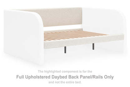 Arloster White Full Upholstered Daybed Panel/Rails/Slats - PCB1566-183