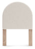 Arloster White/Tan Twin Upholstered Panel Headboard - PCB1566-53