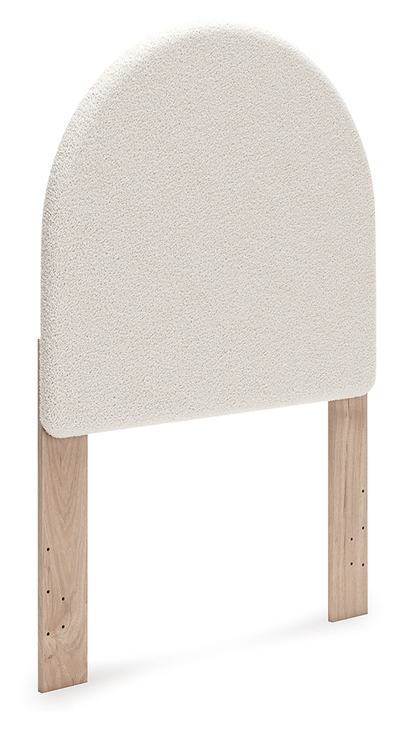 Arloster White/Tan Twin Upholstered Panel Headboard - PCB1566-53