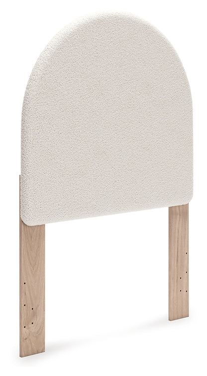 Arloster White/Tan Twin Upholstered Panel Headboard - PCB1566-53
