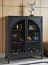 Armenleigh Black/Brown Accent Cabinet - A4000702