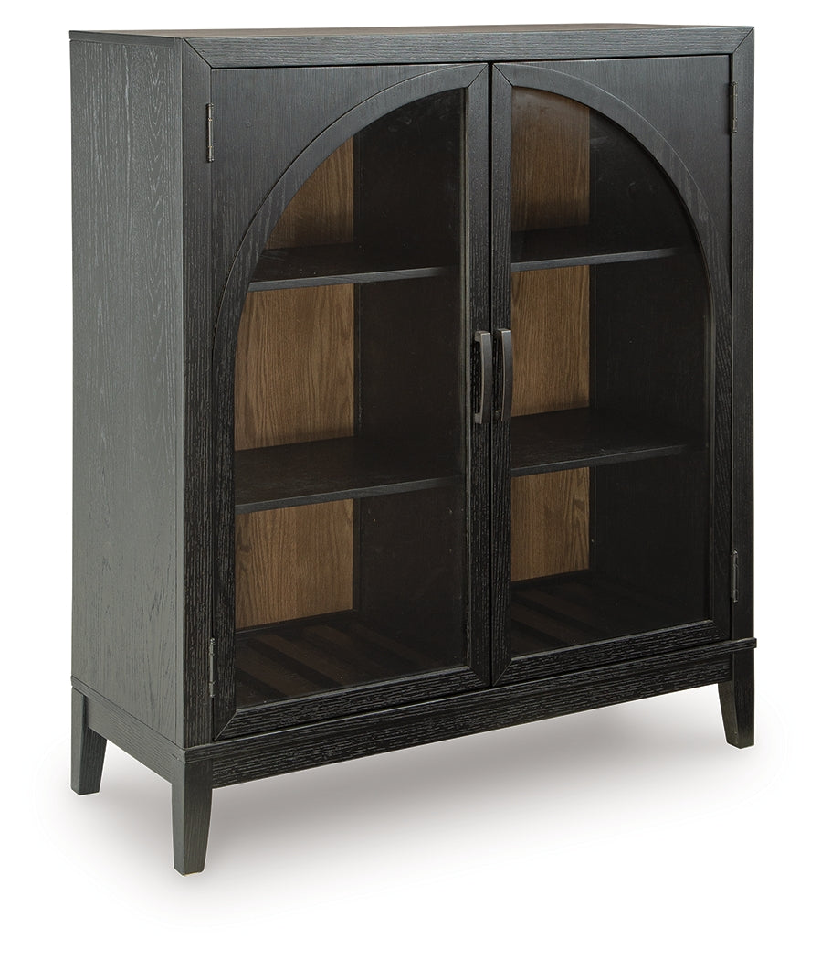 Armenleigh Black/Brown Accent Cabinet - A4000702