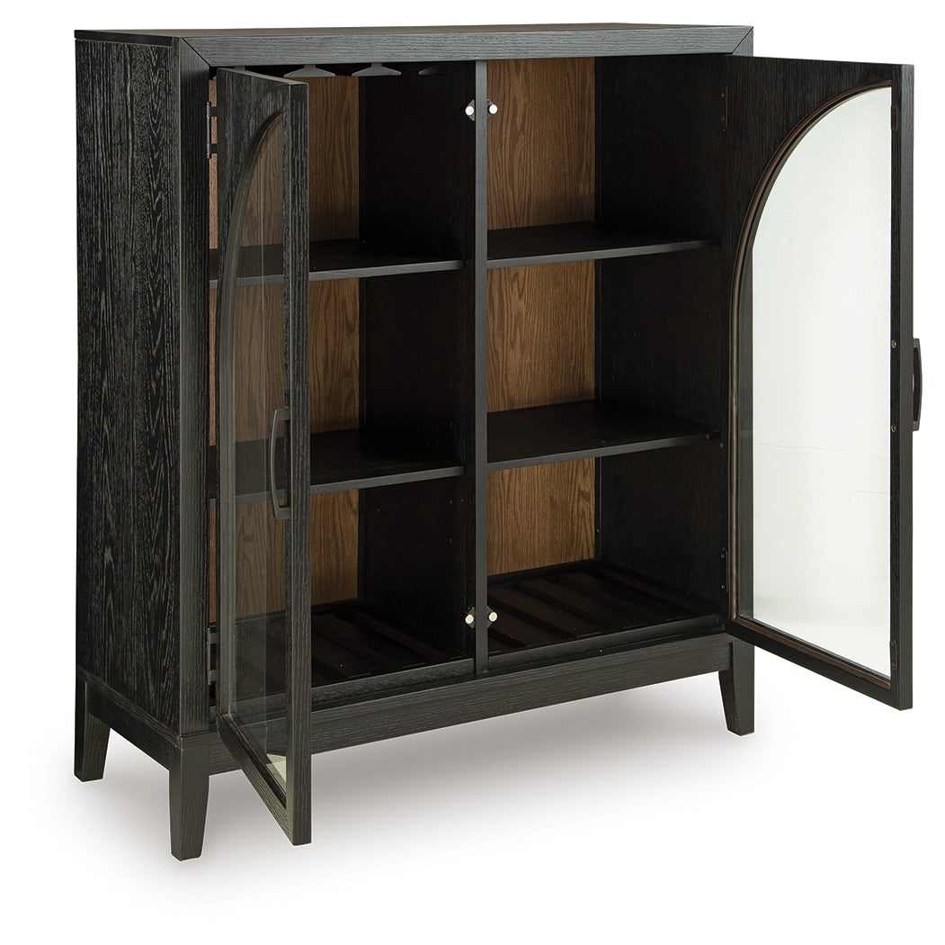 Armenleigh Black/Brown Accent Cabinet - A4000702