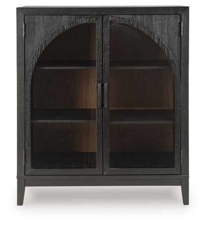 Armenleigh Black/Brown Accent Cabinet - A4000702