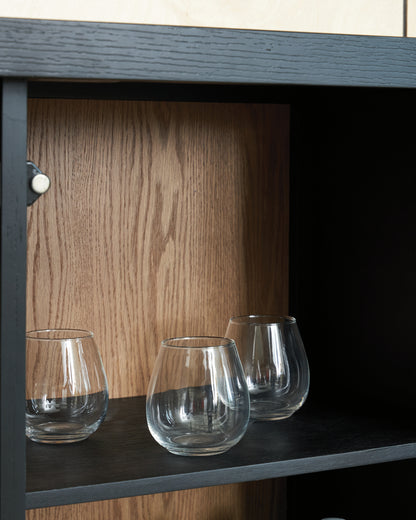 Armenleigh Black/Brown Accent Cabinet - A4000702