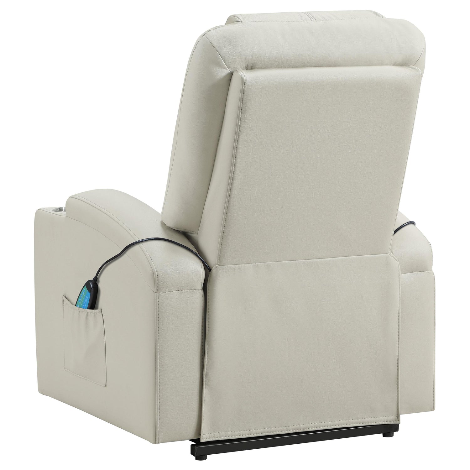 Armstrong Upholstered Power Lift Massage Recliner Ivory - 609477P