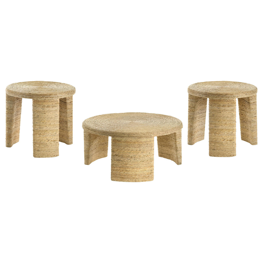 Artina 3-piece Rattan Coffee and End Table Set Natural - 708508-S3