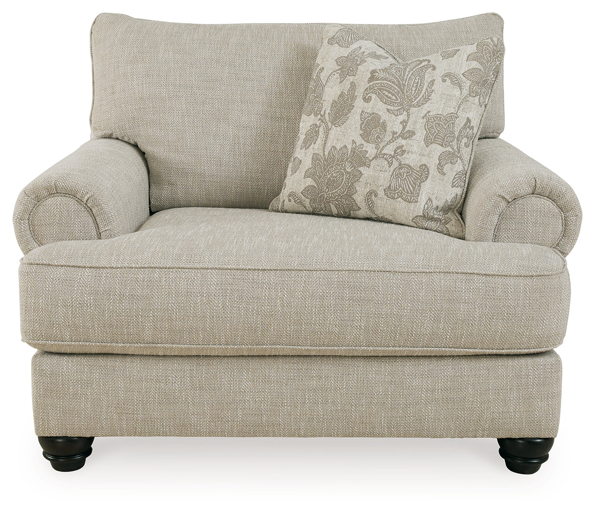Asanti Sofa, Loveseat, Chair and Ottoman in Fog - PKG012990