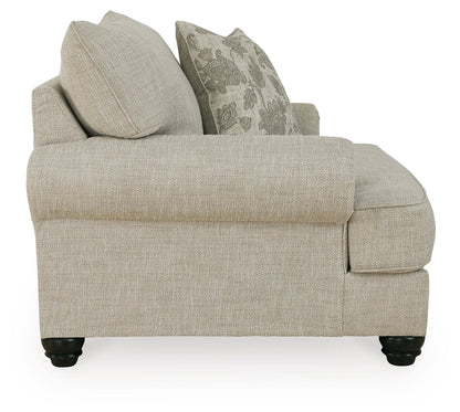 Asanti Sofa, Loveseat, Chair and Ottoman in Fog - PKG012990