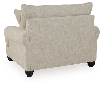 Asanti Sofa, Loveseat, Chair and Ottoman in Fog - PKG012990