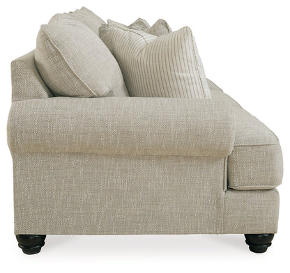 Asanti Sofa, Loveseat, Chair and Ottoman in Fog - PKG012990