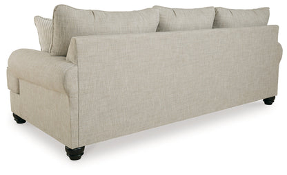 Asanti Sofa, Loveseat, Chair and Ottoman in Fog - PKG012990