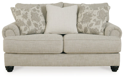 Asanti Sofa, Loveseat, Chair and Ottoman in Fog - PKG012990