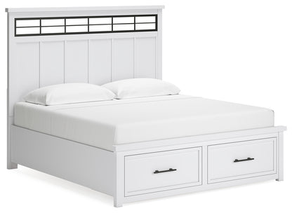 Ashbryn King Panel Bed, Dresser, Mirror and 2 Nightstands - B844B10