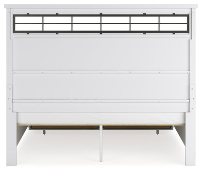 Ashbryn King Panel Bed, Dresser, Mirror and 2 Nightstands - B844B10