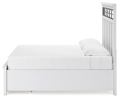 Ashbryn King Panel Bed, Dresser, Mirror and 2 Nightstands - B844B10