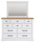 Ashbryn Queen Panel Storage Bed, Dresser, Mirror and 2 Nightstands - B844B11