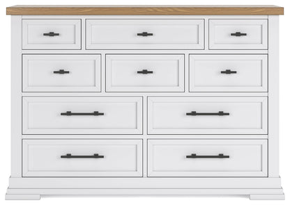 Ashbryn White/Natural Dresser from Ashley - Luna Furniture