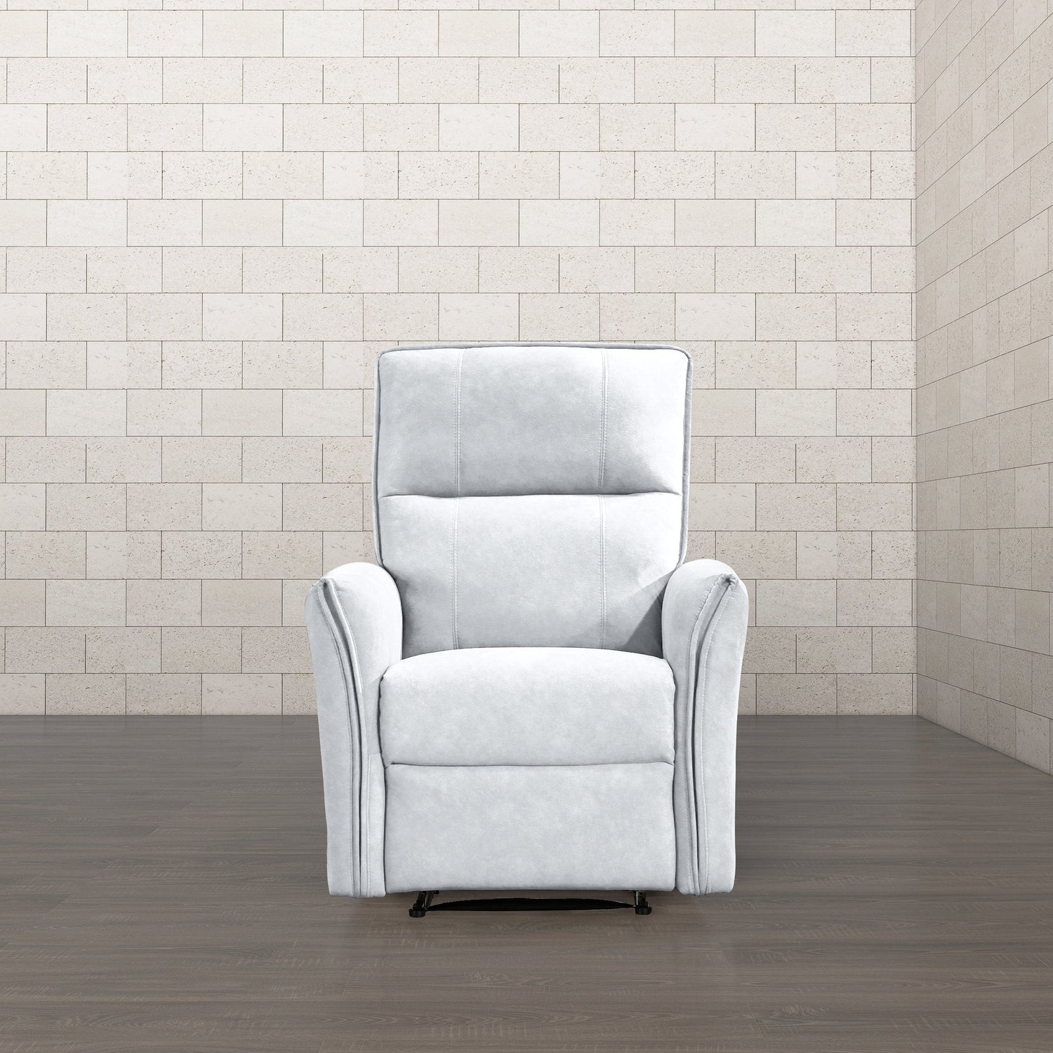 Asheville Grey Suede Recliner Chair - RCL01000103