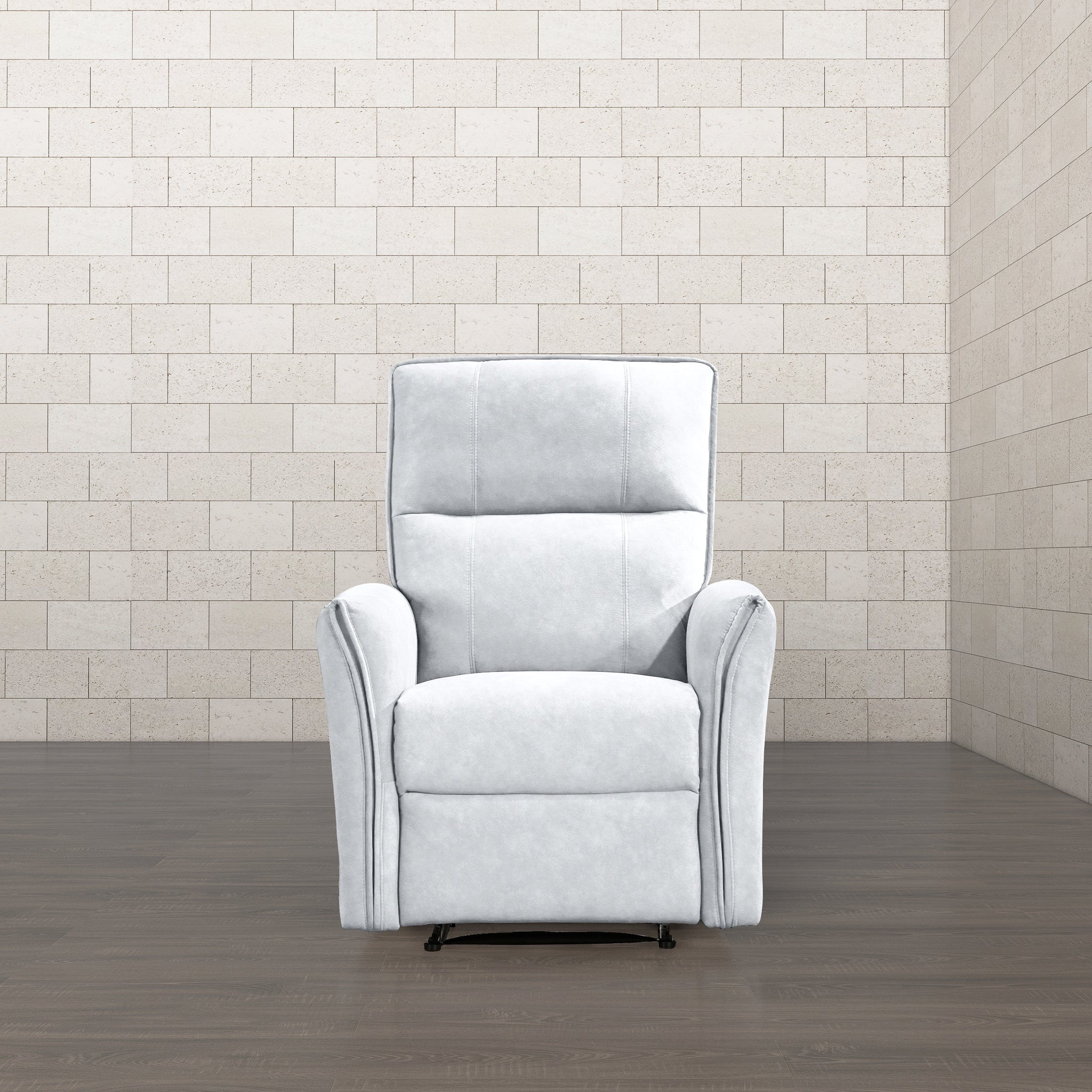 Asheville Grey Suede Recliner Chair - RCL01000103