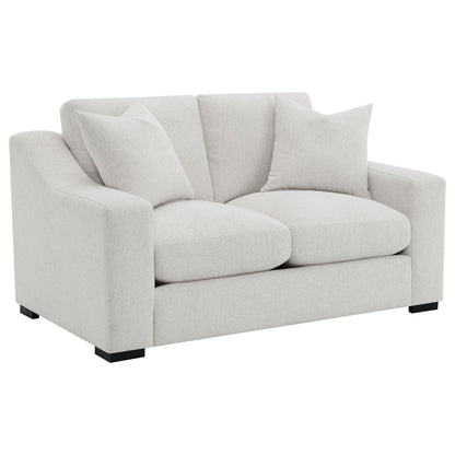 Ashlyn 2-piece Upholstered Track Arm Sofa Set Sand - 552091-S2