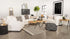 Ashlyn White Upholstered 3-Piece Sloped Arms Living Room Set from Coaster - Luna Furniture