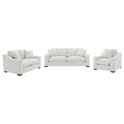 Ashlyn 3-piece Upholstered Track Arm Sofa Set Sand - 552091-S3