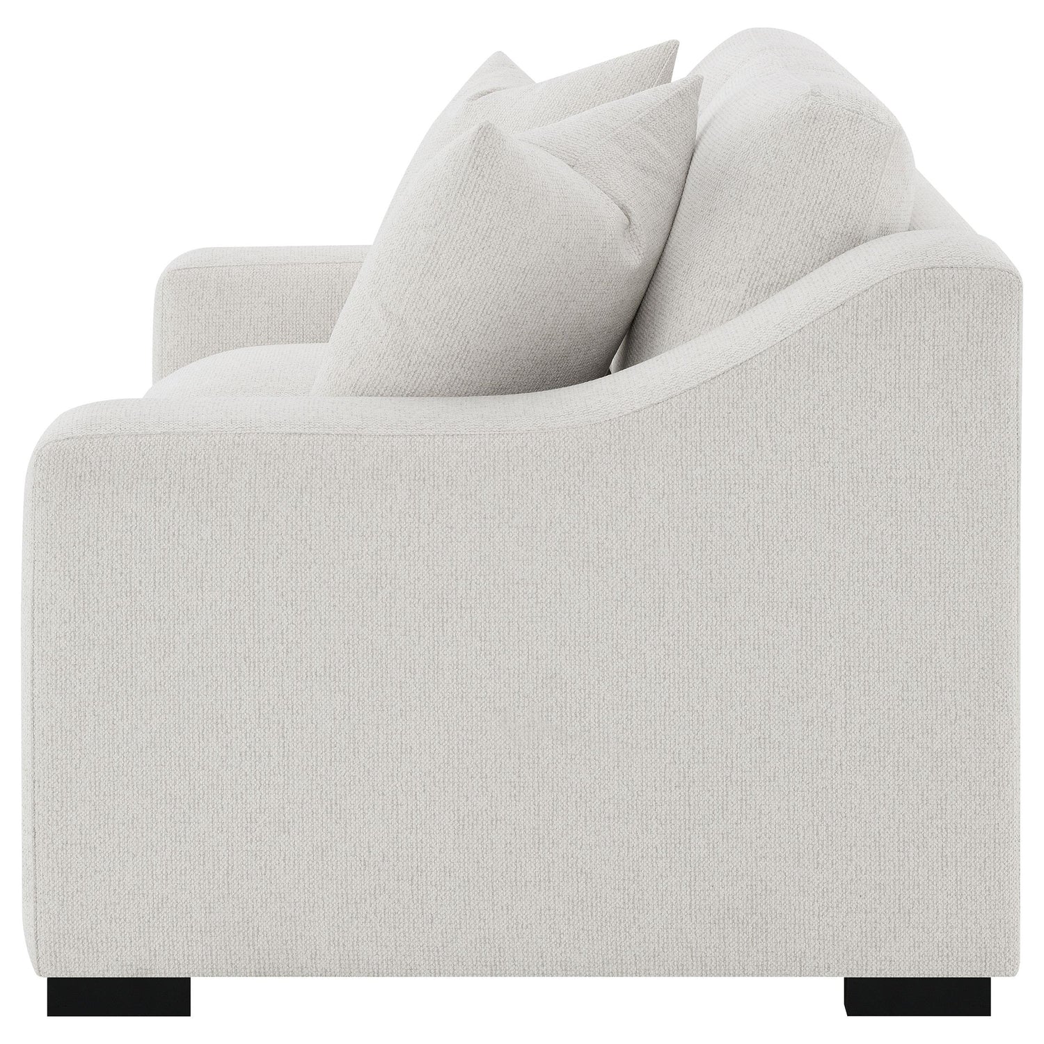 Ashlyn Fabric Upholstered Track Arm Loveseat Sand - 552092