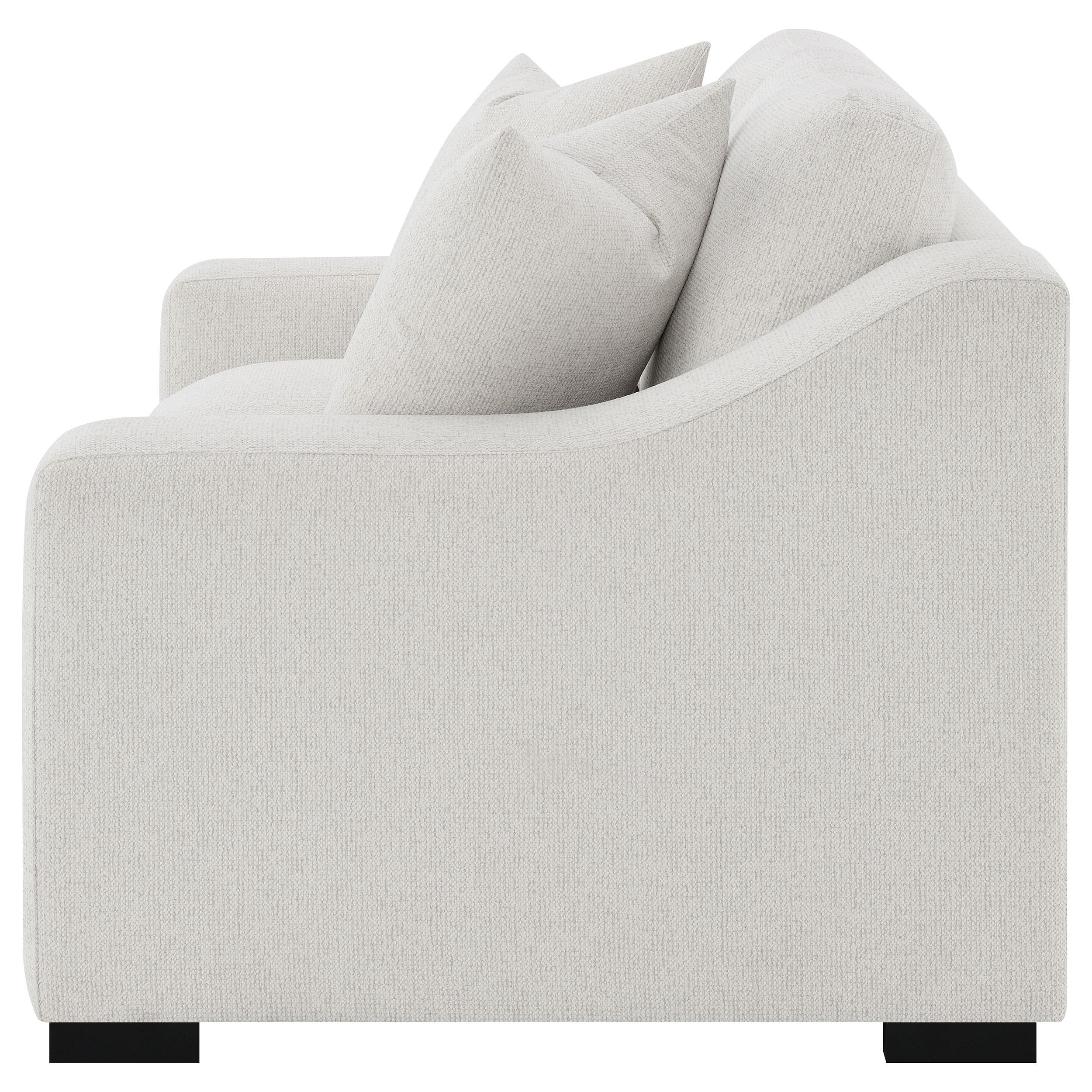 Ashlyn Fabric Upholstered Track Arm Loveseat Sand - 552092