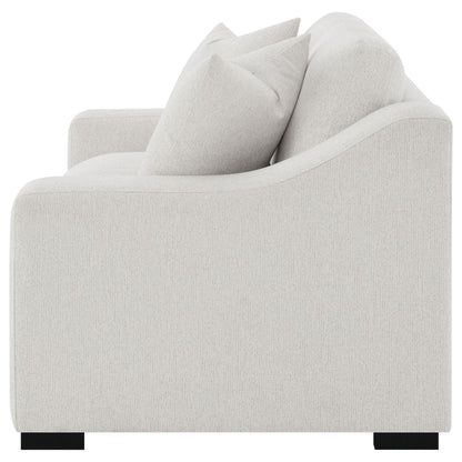 Ashlyn Fabric Upholstered Track Arm Loveseat Sand - 552092
