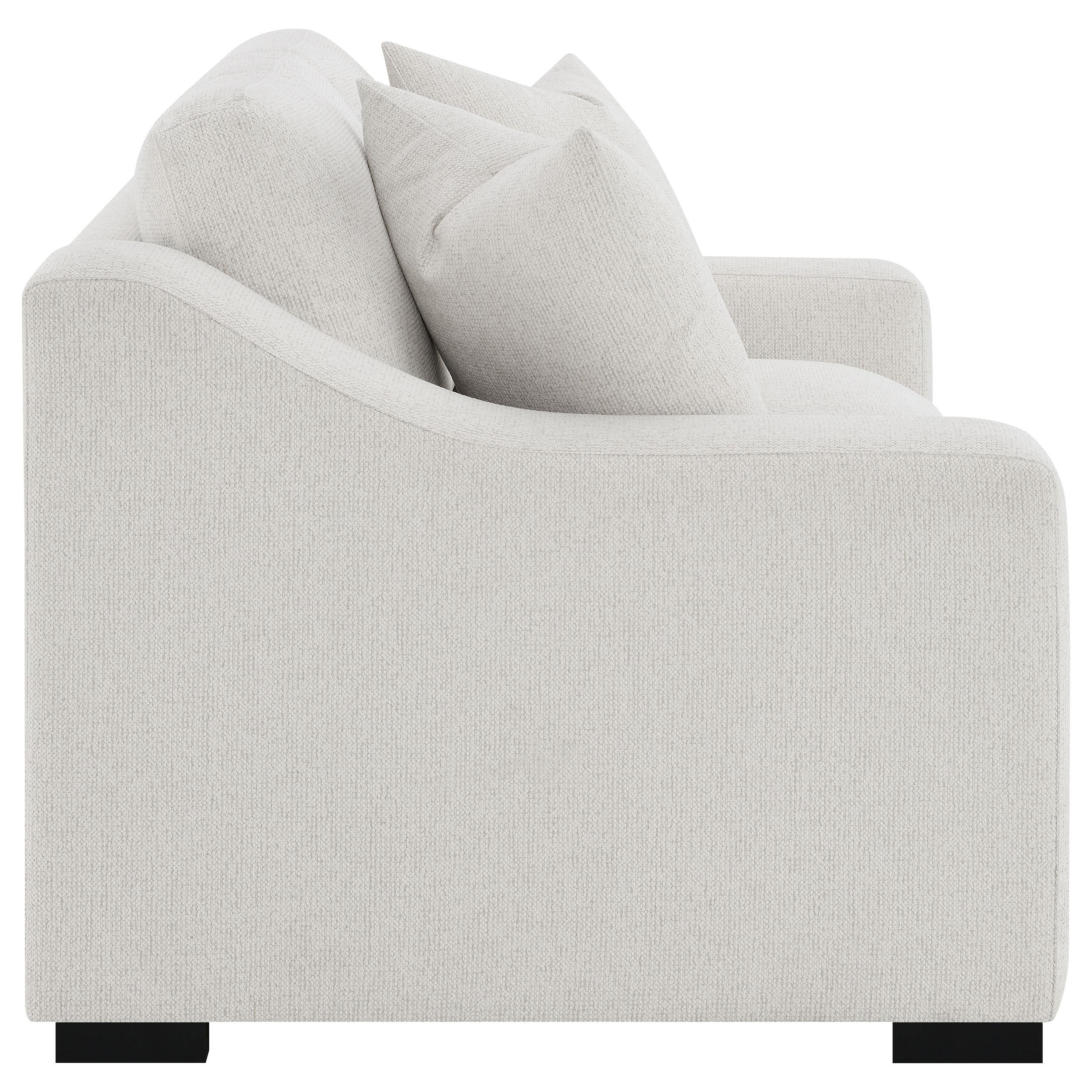 Ashlyn Fabric Upholstered Track Arm Loveseat Sand - 552092