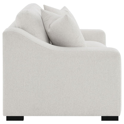 Ashlyn Fabric Upholstered Track Arm Loveseat Sand - 552092