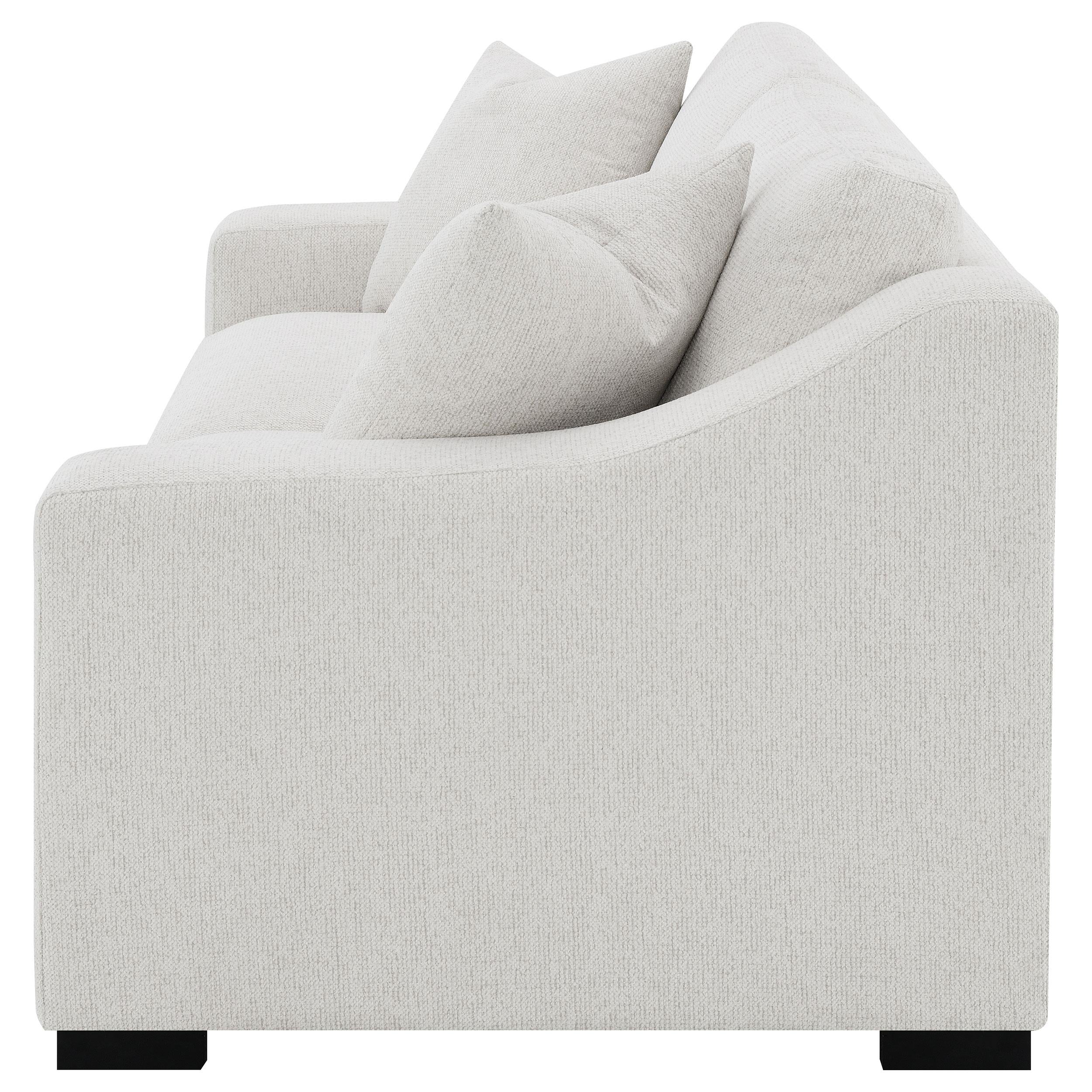 Ashlyn Fabric Upholstered Track Arm Sofa Sand - 552091