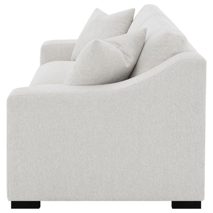 Ashlyn Fabric Upholstered Track Arm Sofa Sand - 552091