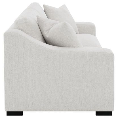 Ashlyn Fabric Upholstered Track Arm Sofa Sand - 552091