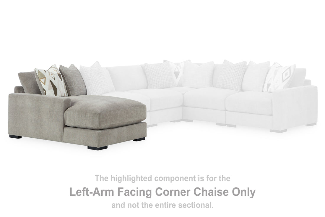 Aslan Court Pebble Left-Arm Facing Corner Chaise - 2030516