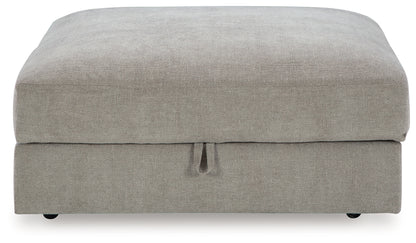 Aslan Court Pebble Ottoman With Storage - 2030511