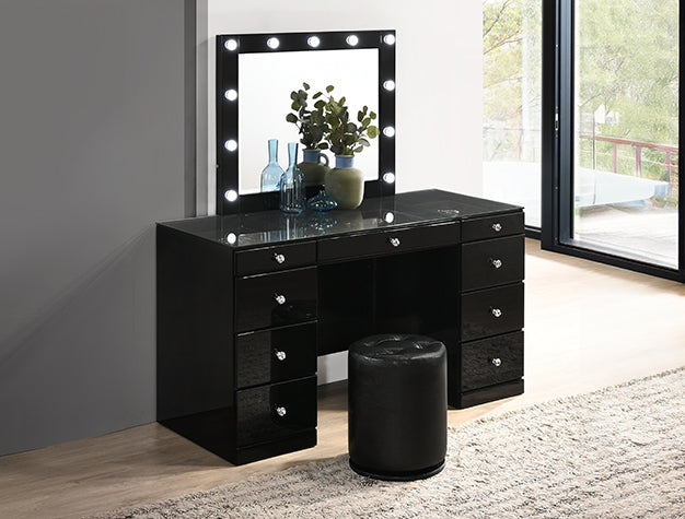 AVERY VANITY TOP W/LED BLACK - B4850BK-91-11