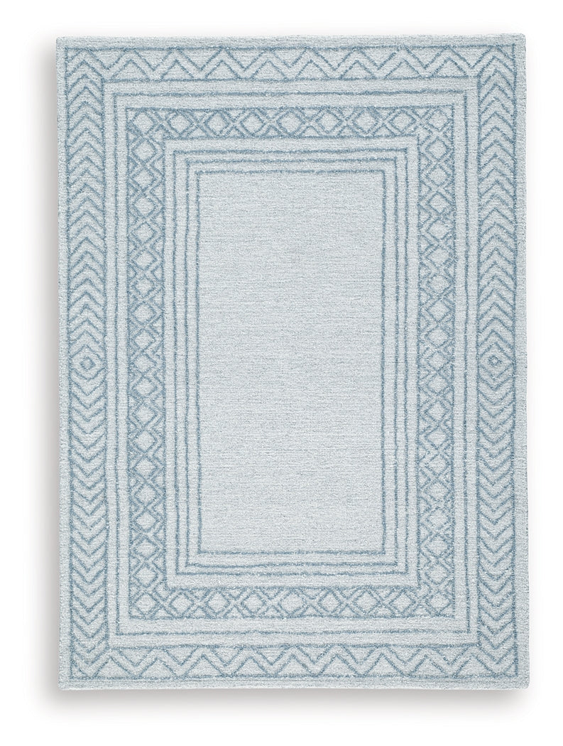 Azelhurst Blue/Ivory/Gray Medium Rug - R407852