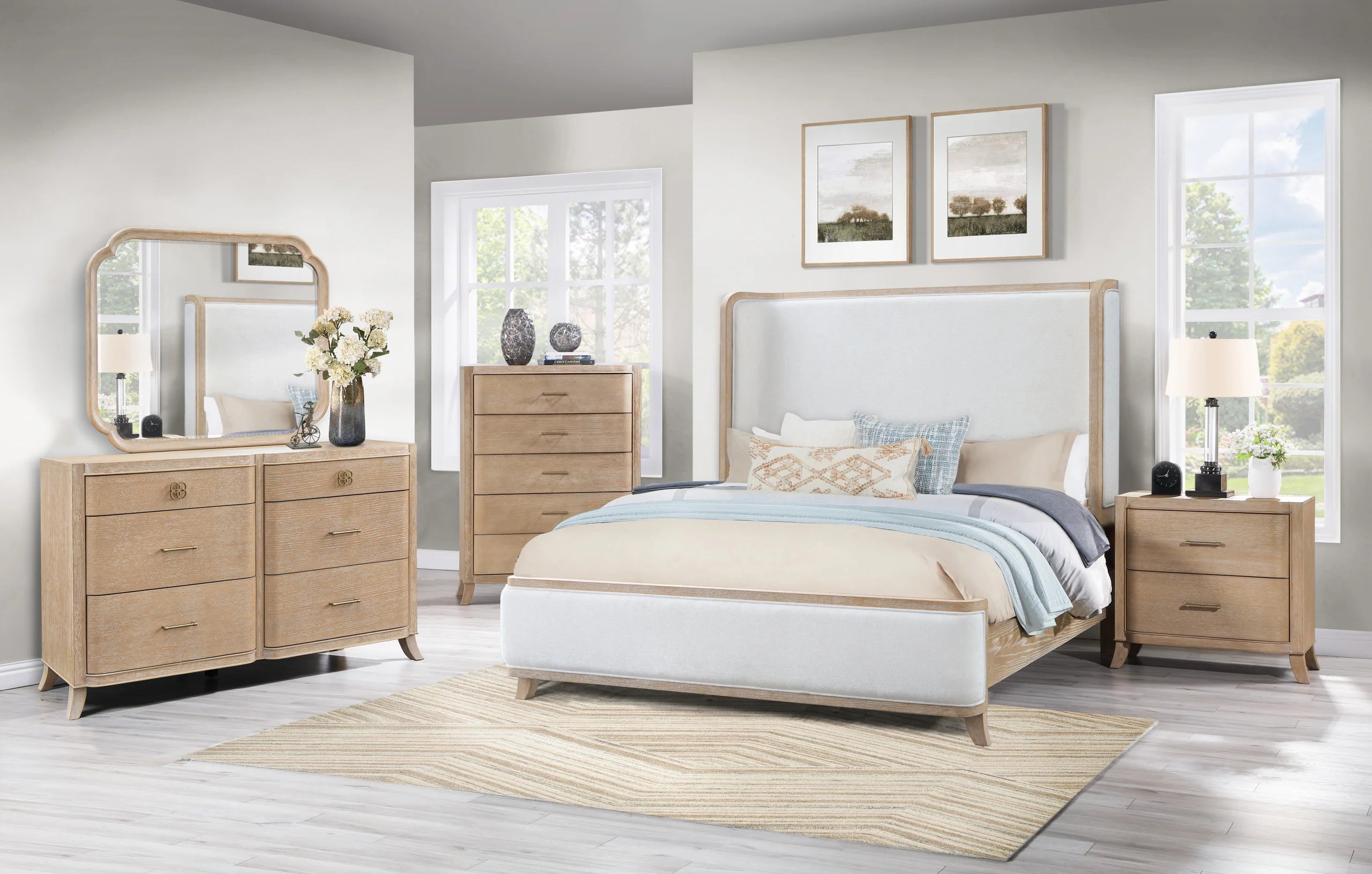 B1200 - 4pc or 5pc Bedroom Set - Queen, King *King 4pc - B1200 4pc or 5pc Bedroom Set King 4pc