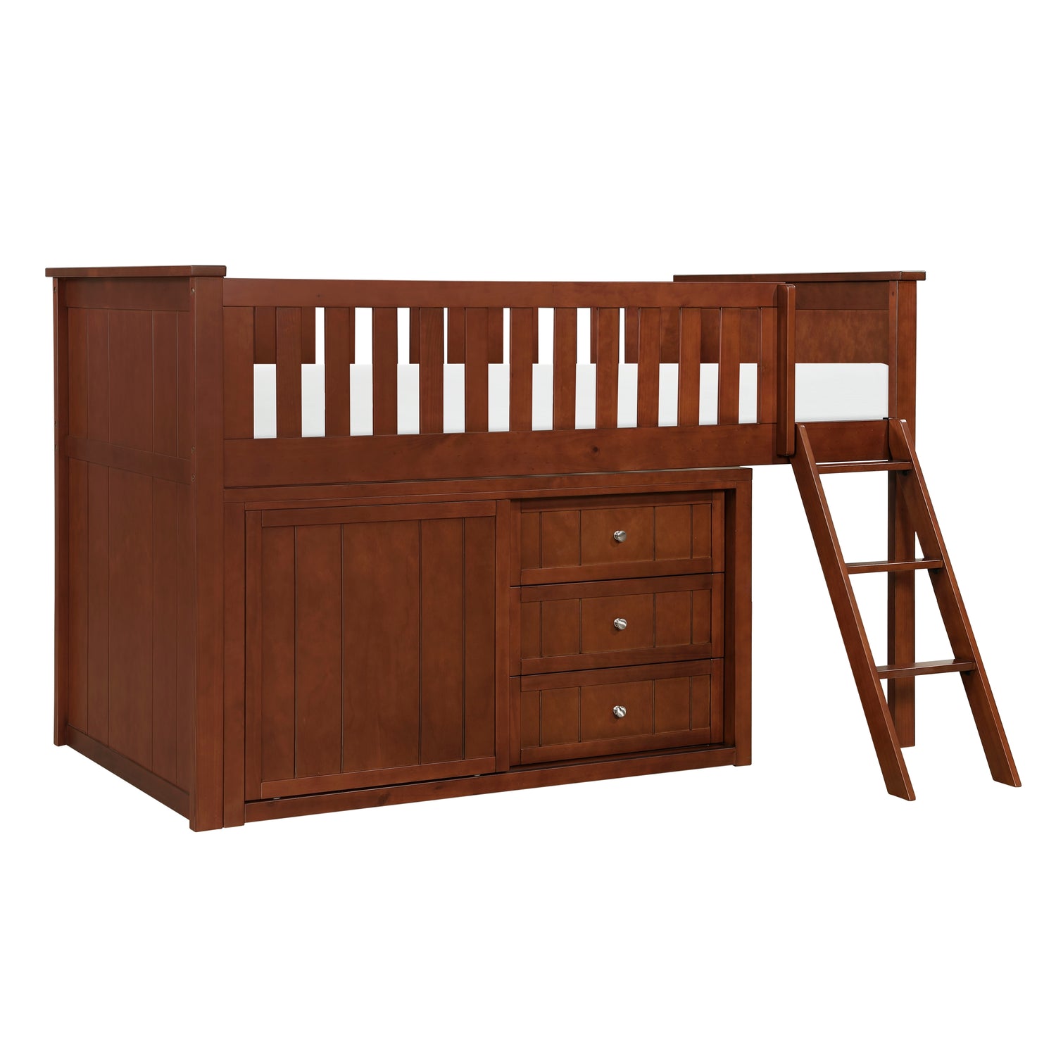 B2013LLDC-1*DR (4) Low Loft Bunk with Dresser - B2013LLDC-1*DR