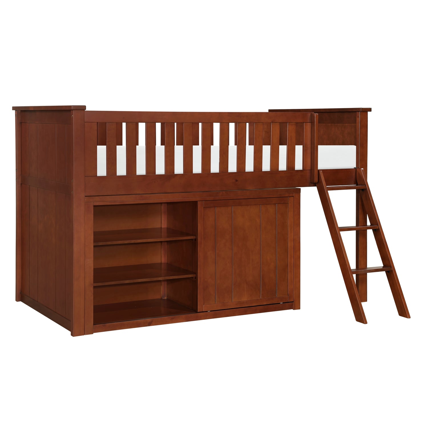 B2013LLDC-1*DR (4) Low Loft Bunk with Dresser - B2013LLDC-1*DR